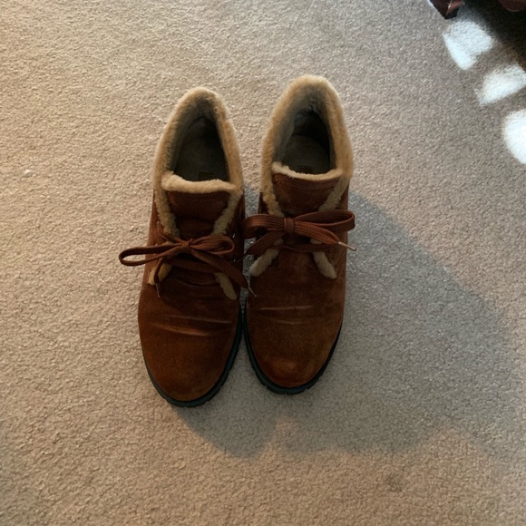 Prada brown suede booties size 9 - Picture 2 of 5